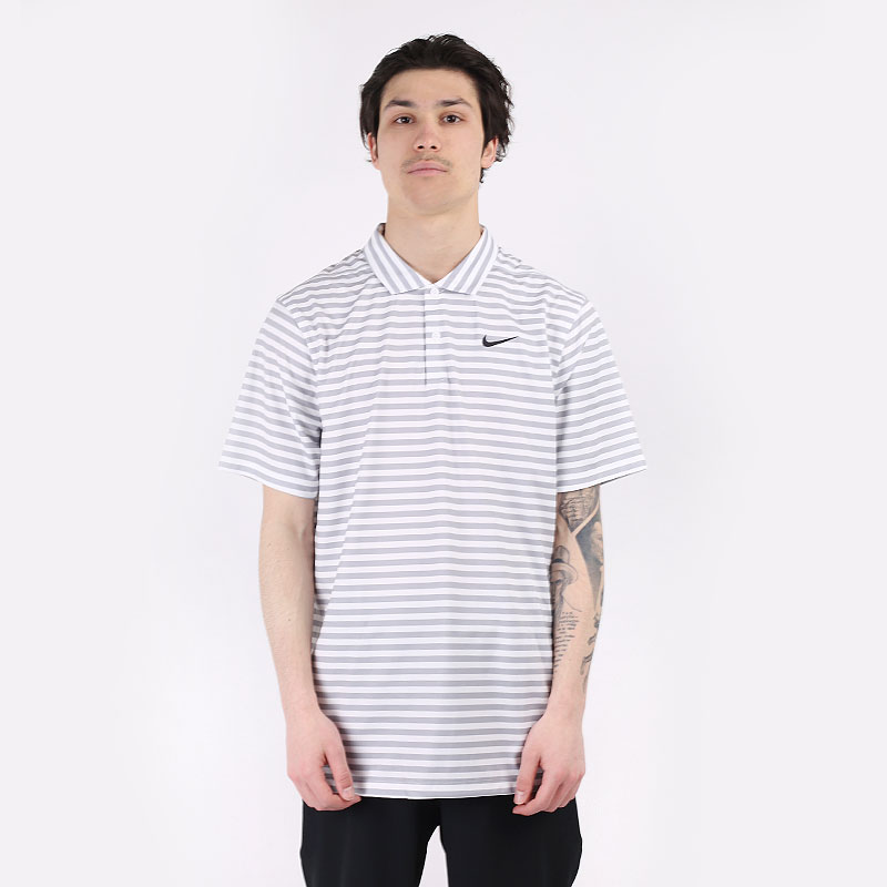   поло Nike Essential Stripe Polo CU9858-100 - цена, описание, фото 3